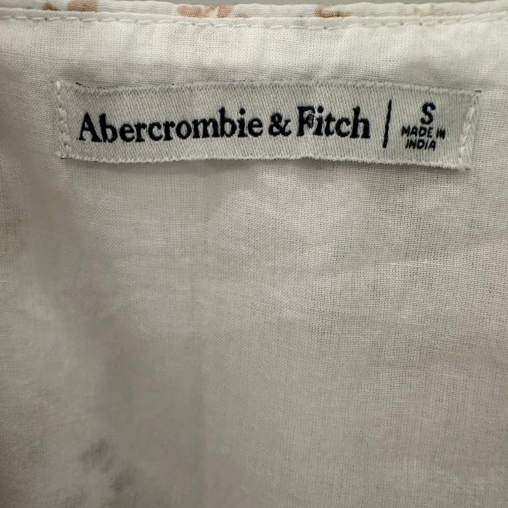 Abercrombie & Fitch Cream and Brown Floral Maxi Dress - Picture 5 of 6
